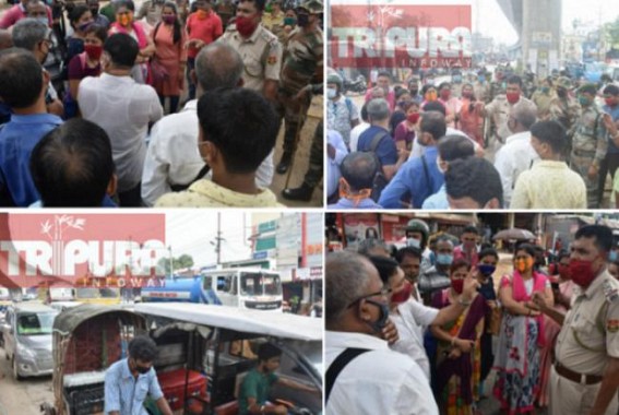 Tripura Transport Ministry in Slumber : Tax-Payers Suffer ! Office Goers Blocked Nagerjala route seeking permanent solution on Vehicle Strike, Illegal Fare Tripura Transport Ministry in Slumber : Tax-Payers Suffer ! Office Goers Blocked Nagerjala route seeking permanent solution on Vehicle Strike, Illegal Fare